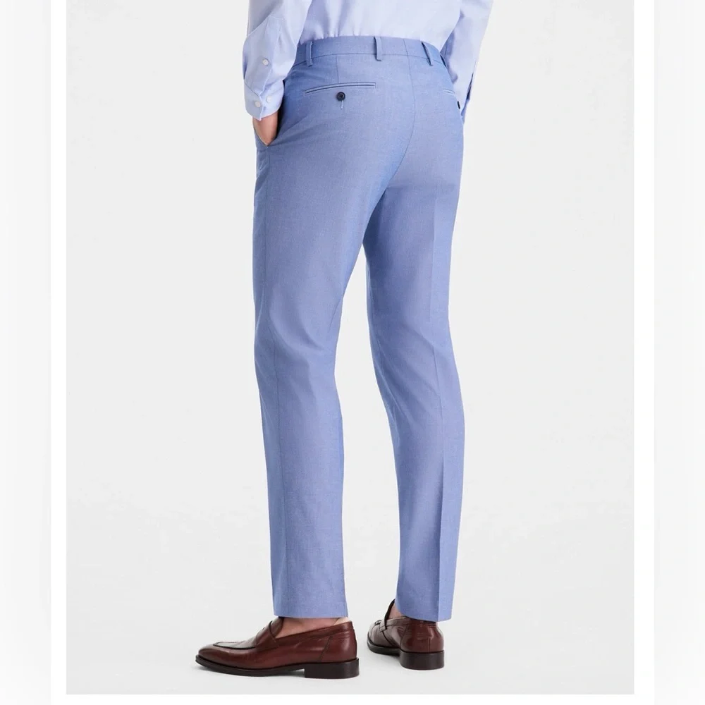 Tommy Hilfiger TH Flex Cotton Men's Suit- Sky blue - Picture 3 of 6